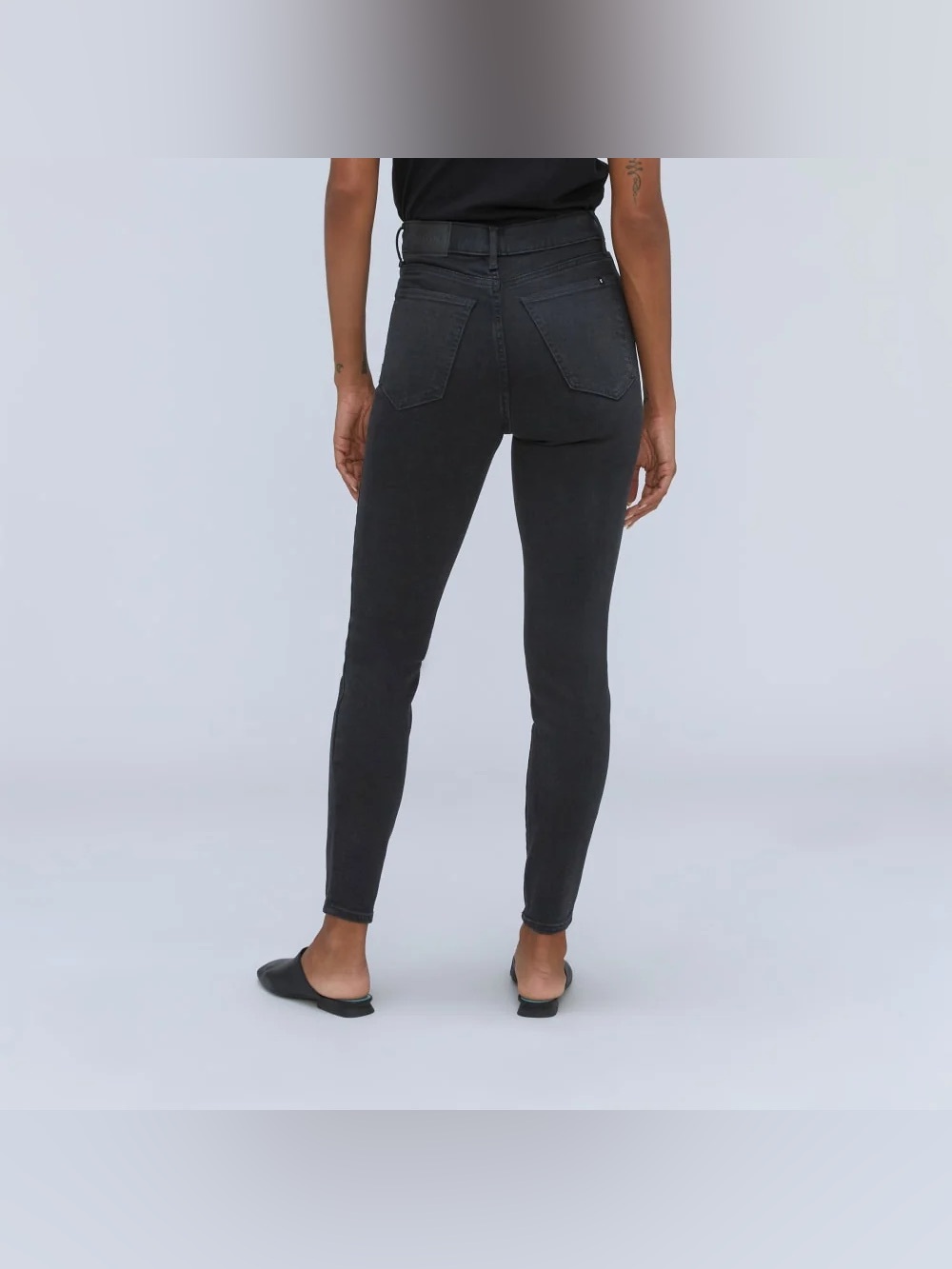 Everlane The Way High Skinny jeans ash black